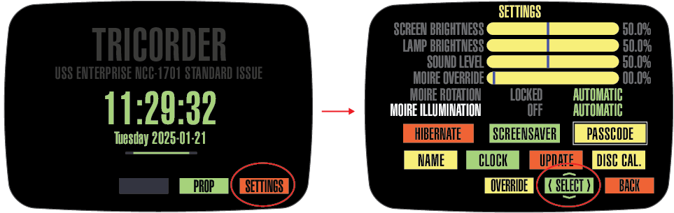 upgraded moire illumination