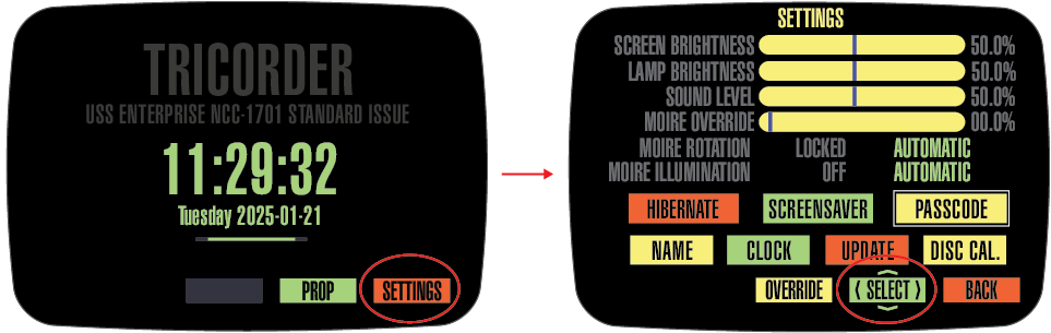 upgraded settings page